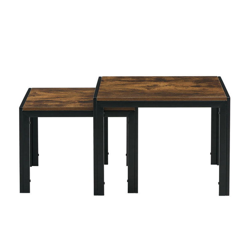 Modern Nesting Coffee Table Set w/ Wooden Finish