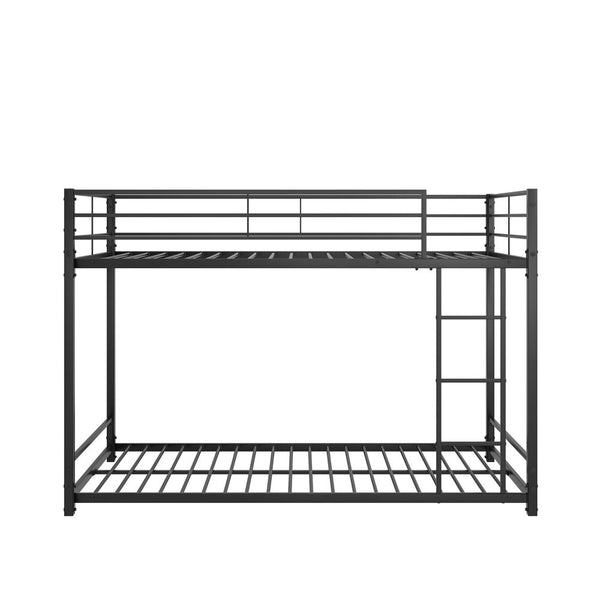 Twin Sized Full Metal Bunk Bedframe w/ Ladder & Safety Rail