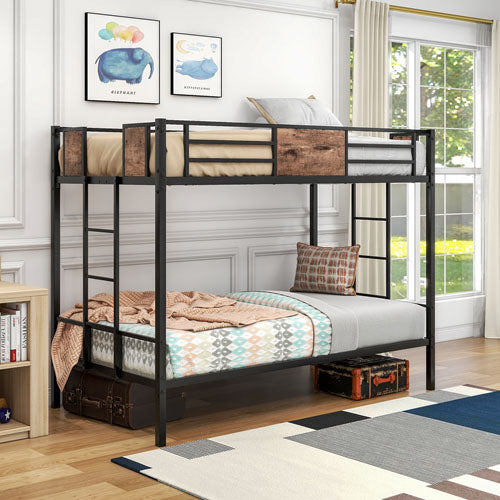 Twin Sized Bunk Bed Bedframe with Ladder