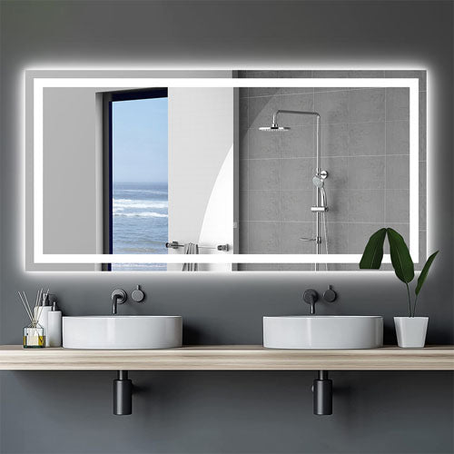 LED Vanity Mirror with Dimmable Lights & Anti-Fog (72x36")