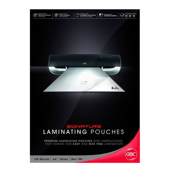 GBC A4 Signature Laminating Pouches 125 Micron (Pack of 100)