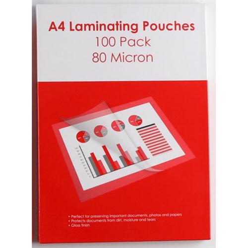 GNS Basic 80 Microns Laminating Pouch (Pack of 100)