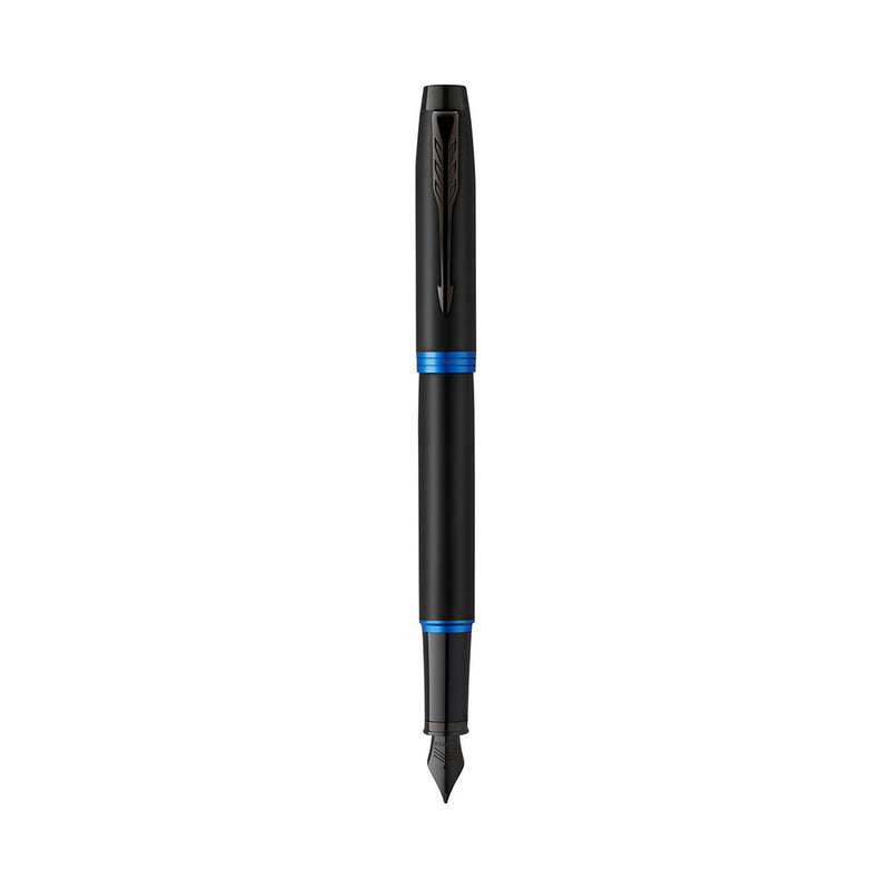 Parker im vibrante anillos Fountain Pen (negro)