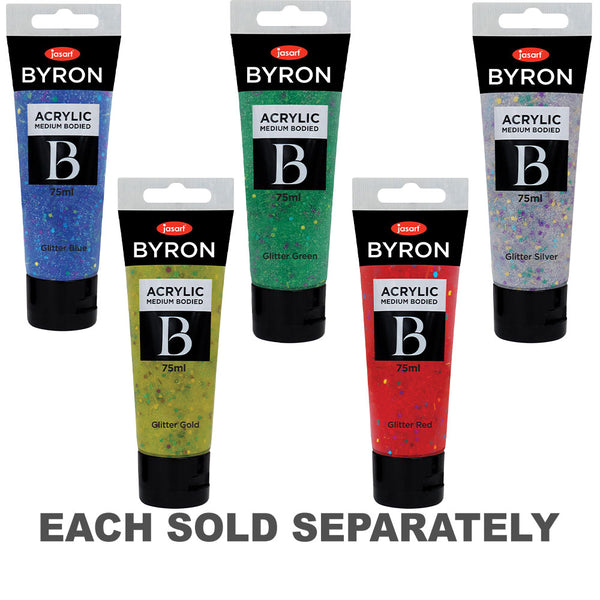 Jasart Byron Glitter Acrylic Paint 75mL