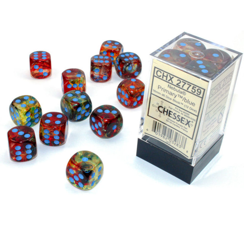  Bloque de dados Nebula Chessex D6 de 16 mm