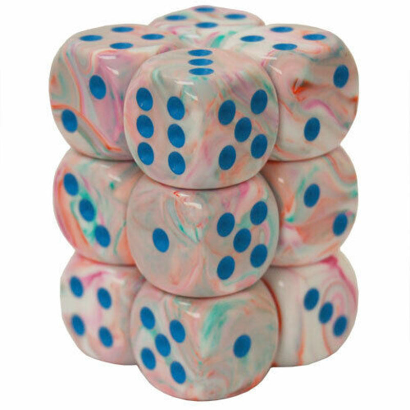  Bloque de dados festivo Chessex D6 de 16 mm