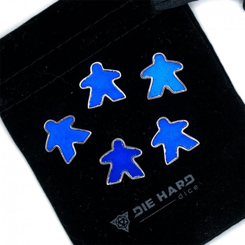  Meeples de metal platino DHD con bolsa (juego de 5)