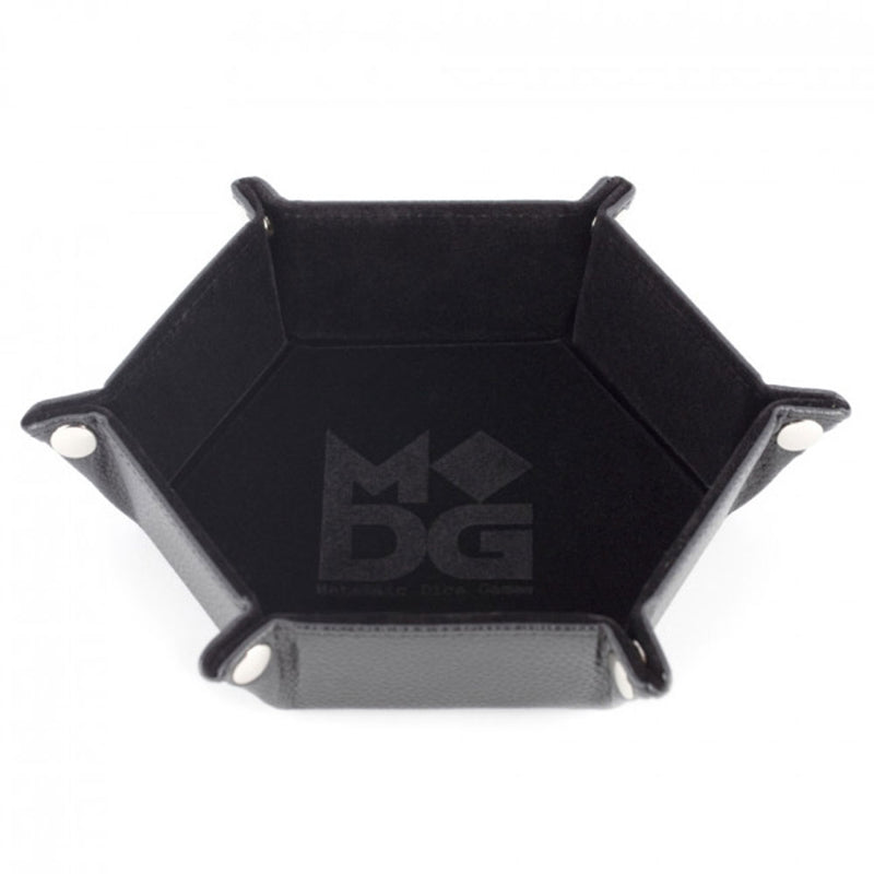  Bandeja de dados hexagonal plegable de terciopelo MDG