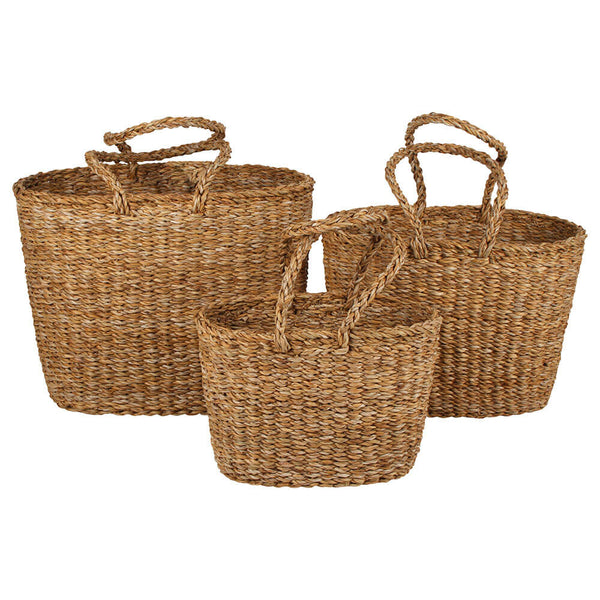 Aldgate Seagrass Basket Set of 3 (Large 40x35x30cm)