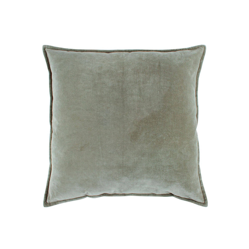 Remie Velvet Cushion with Edging Deep Sage