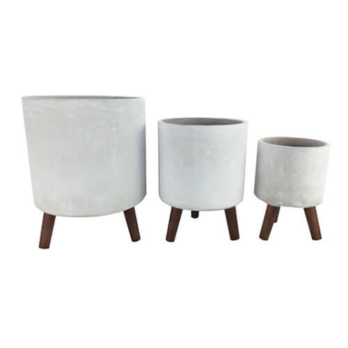 Aster Contrete Planters Set of 3 (25x25x32cm)