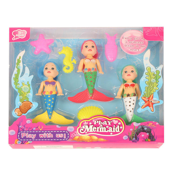 Little Mermaid Set with Accessories (13x8cm)