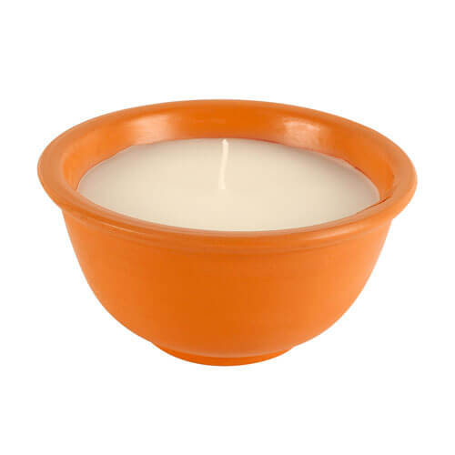 Sandalwood Citronella Candle in Terracotta Pot