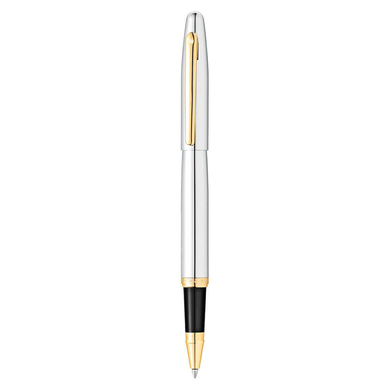  Bolígrafo Sheaffer VFM cromado con tono dorado