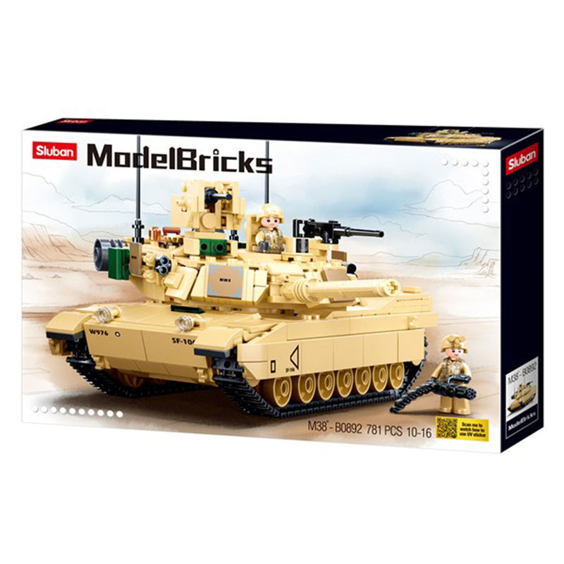 Sluban Bricks Army Abram Tank Building Blocks 781pcs