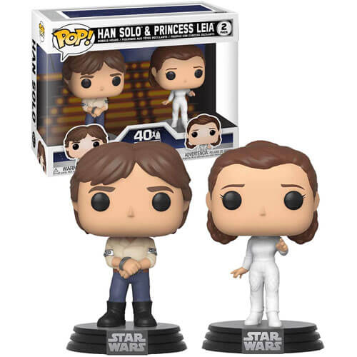 Star Wars Han & Leia Pop! Vinyl 2pk