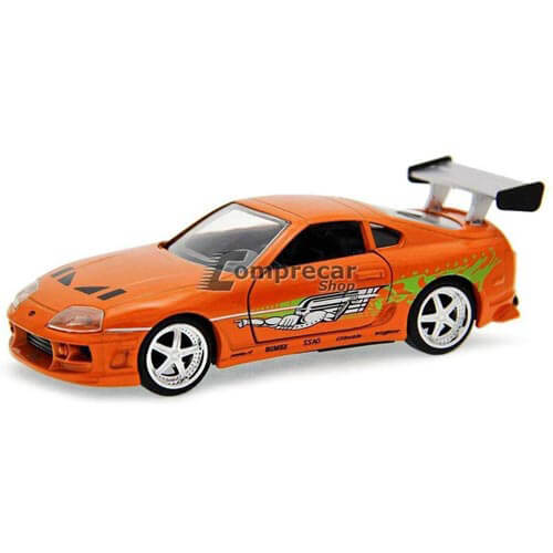 F&F 1995 Toyota Supra Orange 1:32 Scale Hollywood Ride