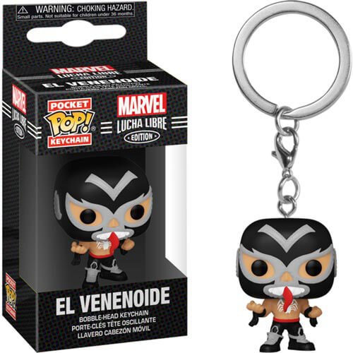 Spider-Man Luchadore Venom Pocket Pop! Keychain