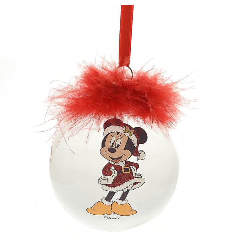  Adorno navideño de cristal con plumas de Disney