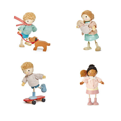 Leaf Toys Wooden Doll with Flexible Limbs