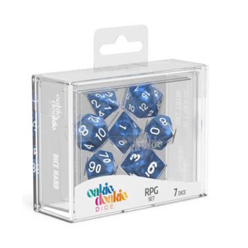 Oakie Doakie RPG Set Marble Dice 7pcs