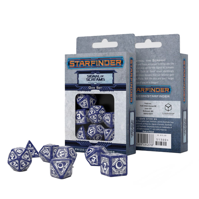 Q Workshop Starfinder Signal of Screams Dice Set 7pcs