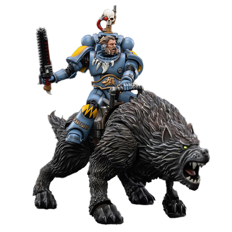  Figura escala 1/18 de caballería Thunderwolf de Space Wolves