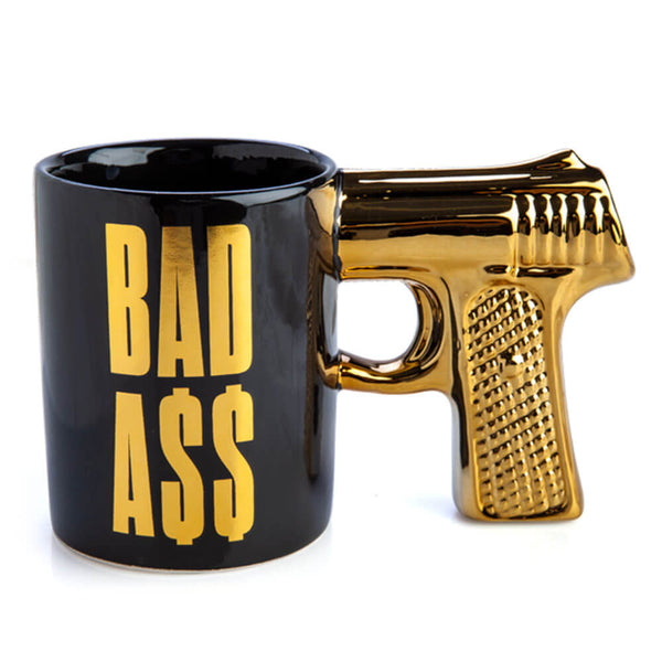 Bad Ass 3D Gun Handle Mug