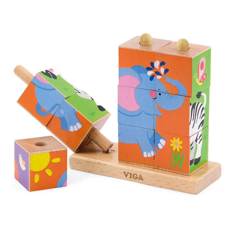  VG Puzzle Cubos Apilables 9pzs