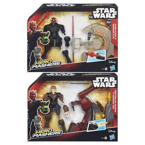 Star Wars Hero Mashers Speeder and Darth Maul