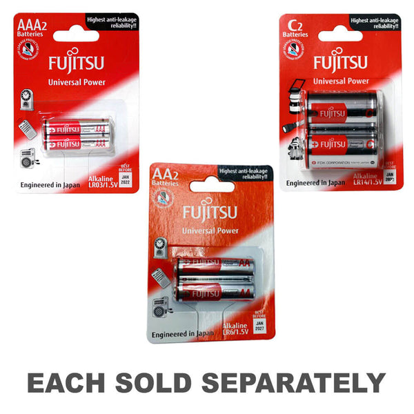 Fujitsu Alkaline Blister Universal Power (Pack of 2)