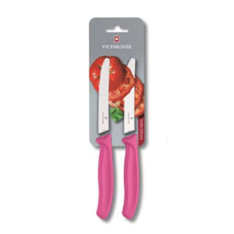  Victorinox Cuchillo Para Carne Y Tomate Punta Redonda 2uds 11cm