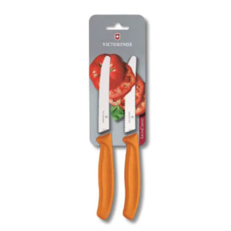  Victorinox Cuchillo Para Carne Y Tomate Punta Redonda 2uds 11cm