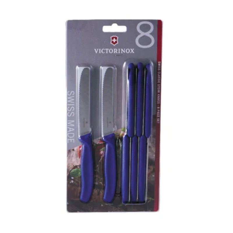 Classic Round Tip Serrated Steak & Tomato Knife (Blue)