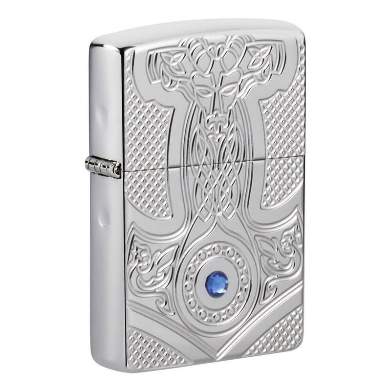 Zippo Swarozski Crystal Armor High Polish Chrome Lighter