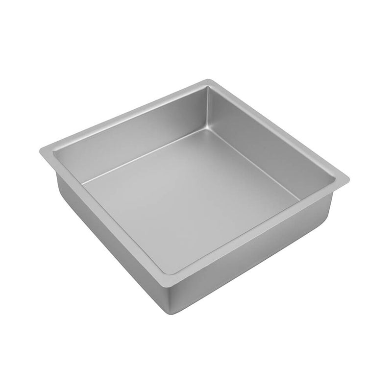 Bakemaster Square Cake Pan (Silver Anodised)