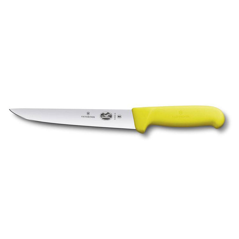  Cuchillo de golpe con hoja recta y Fibrox (amarillo)