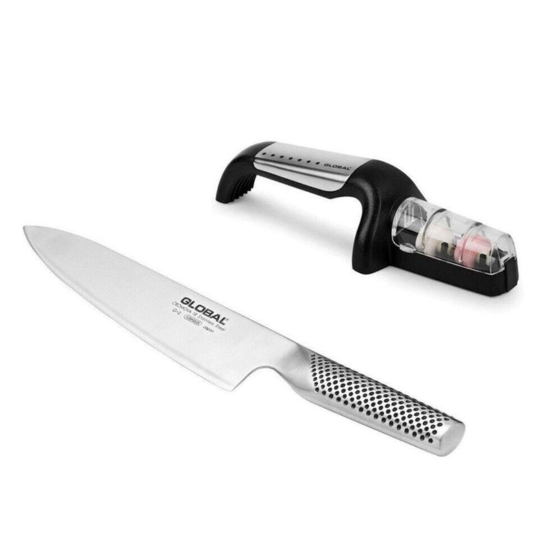  Cuchillo de cocinero Global Knives con afilador