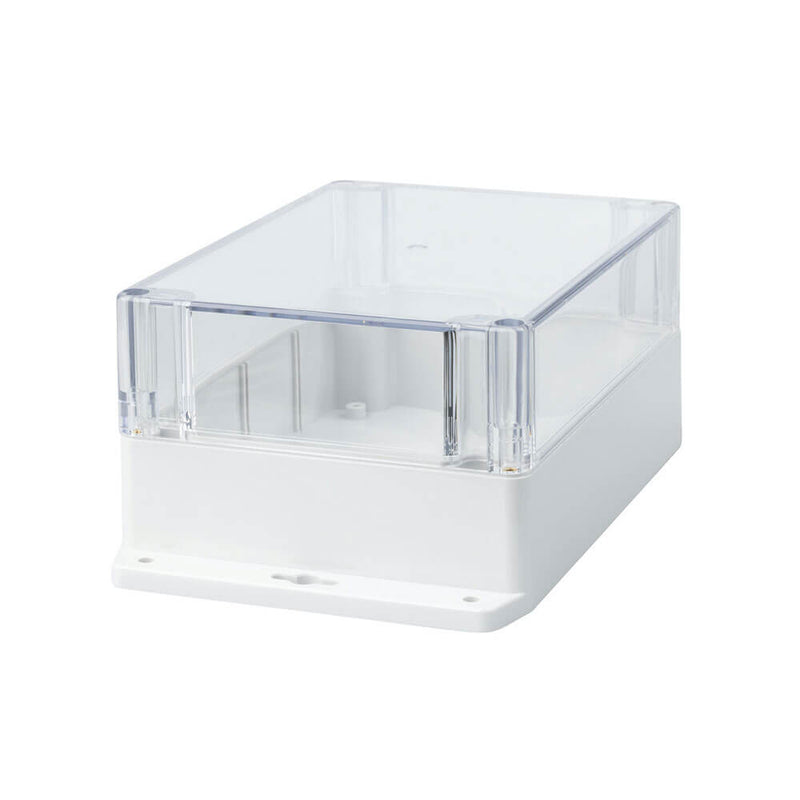  Caja con tapa transparente de policarbonato y brida