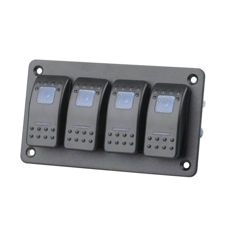  Panel de interruptor basculante iluminado (LED azul)