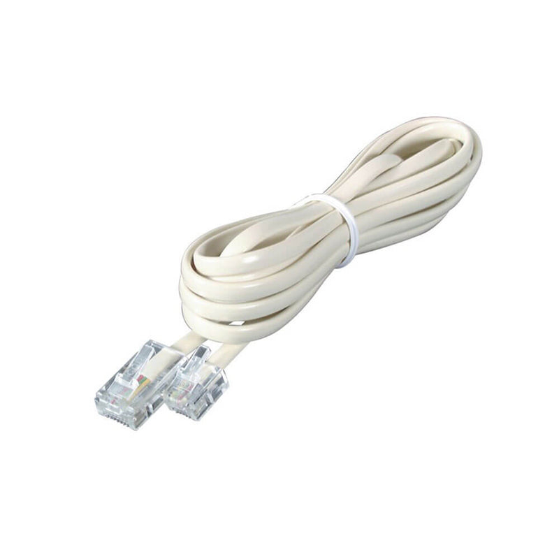  Conector RJ12 de 6 posiciones y 4 conductores a cable de enchufe RJ45