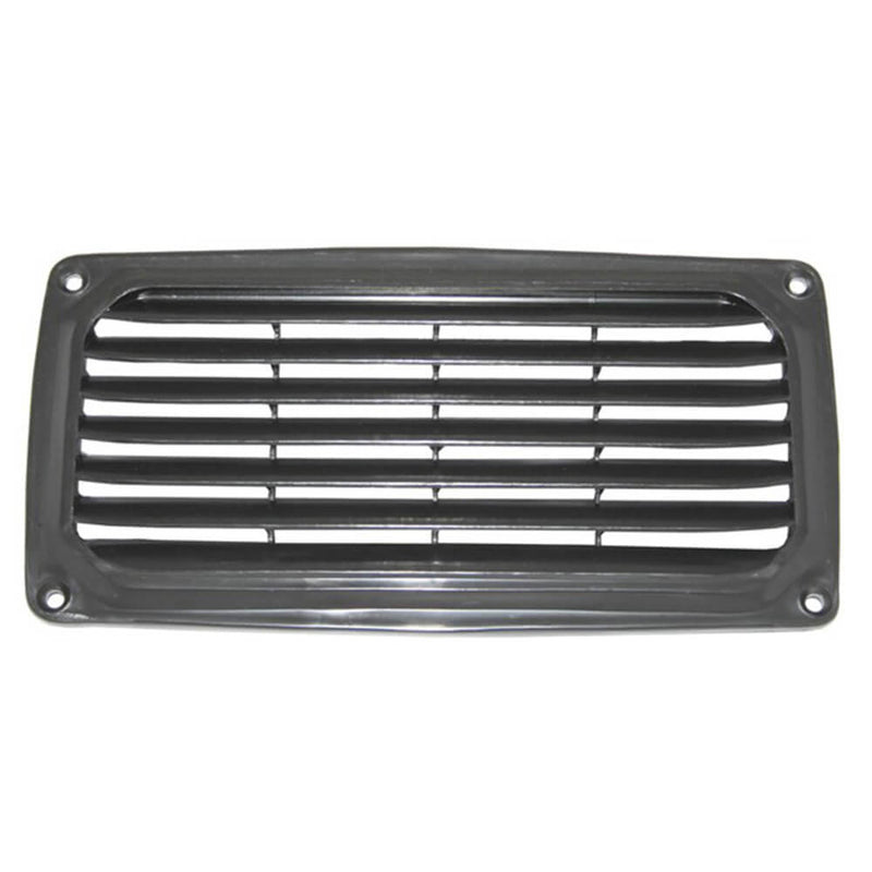  Ventilación de rejilla rectangular de plástico (negro)