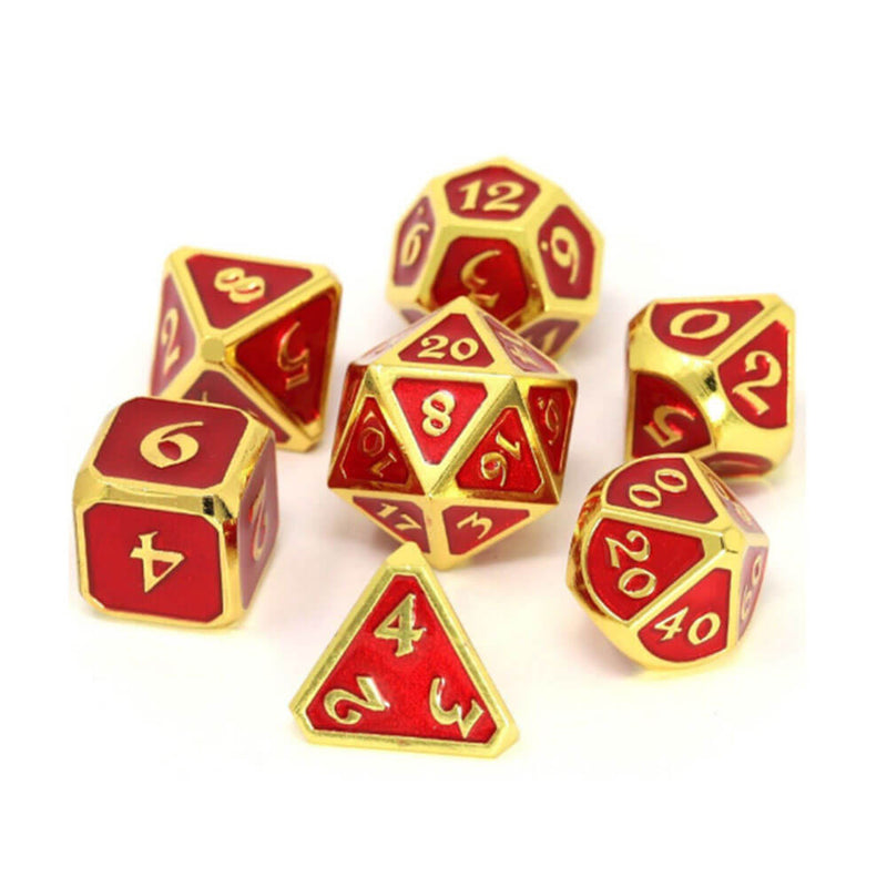 Dice Metal Set Polyhedral Mythica