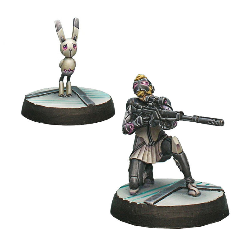 Infinity Aleph Miniatures Atalanta Agemas NCO and Spotbot