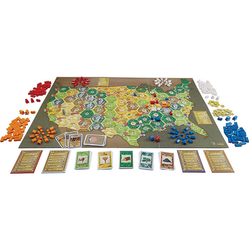 Settlers of America Trails to Rails Board Game