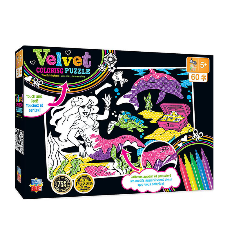  Puzzle para colorear MP Kids Velvet (60 piezas)