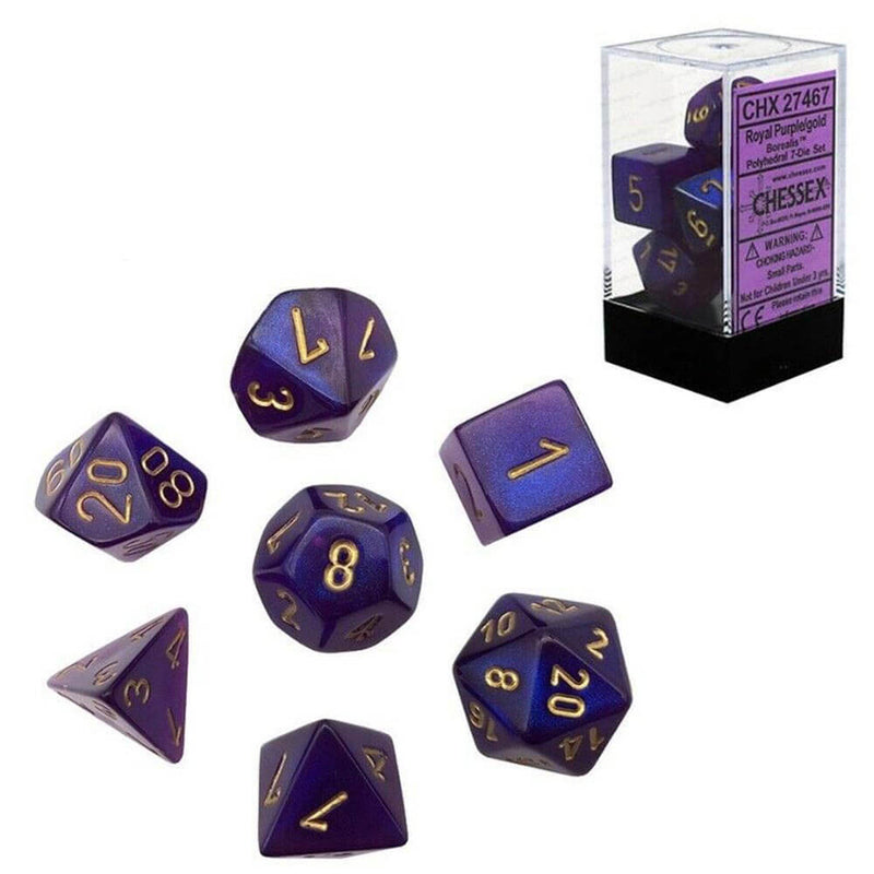  Juego de Troqueles D7 Dados Borealis Poly (7 Dados)