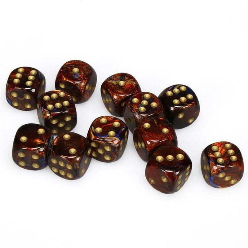  D6 Dados Escarabajo 16mm (12 Dados)