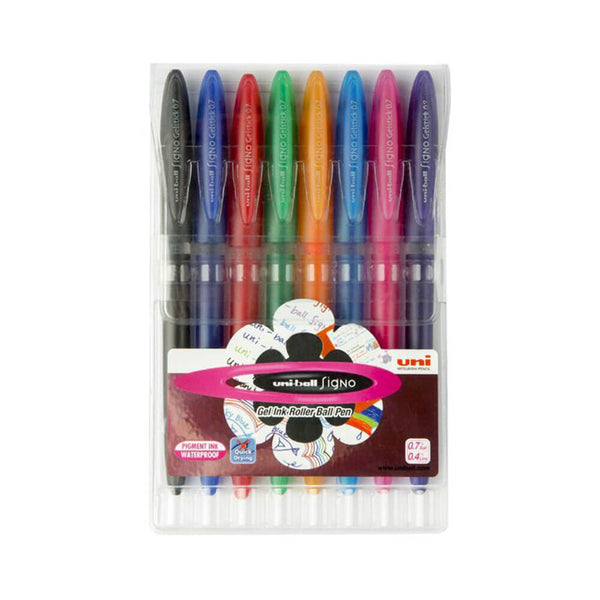 Uni-Ball Signo Gelstick Pen Assorted (Wallet of 8)