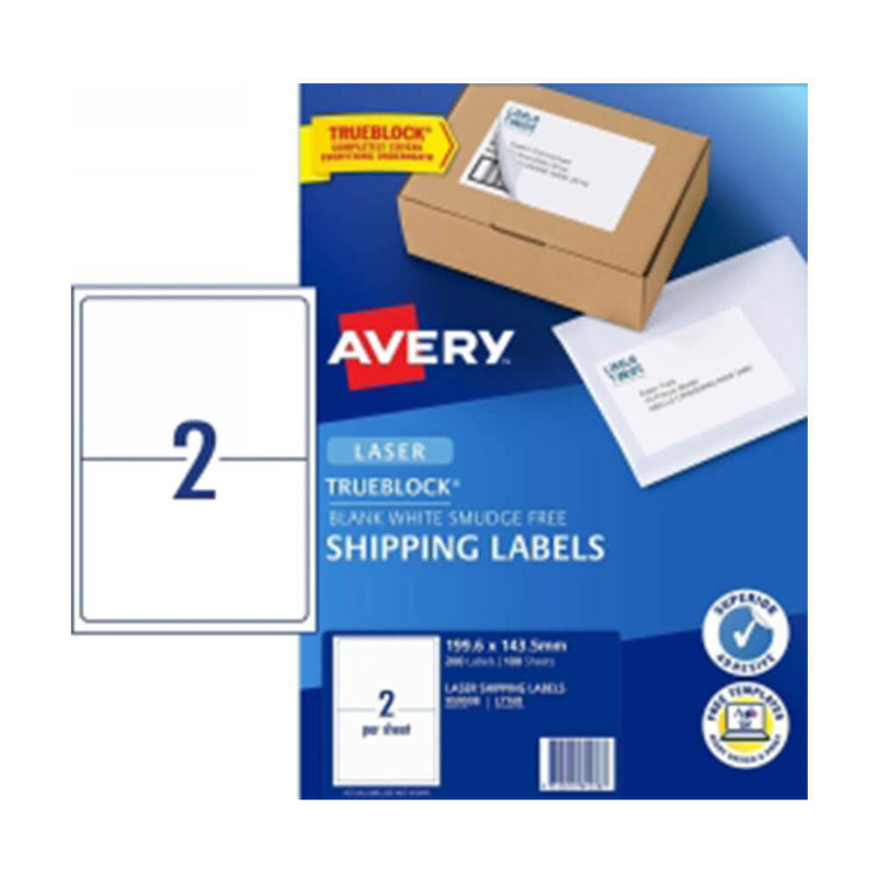 Avery Shipping Etiqueta White 100pk